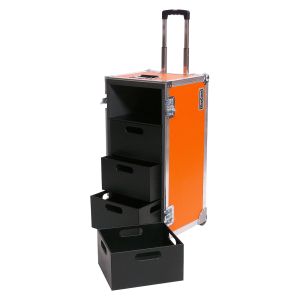 Packcase 4 with Trolley and 4 storage boxes (Lid removable)